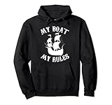 Photo Gallery my boat my rules - captain sea sailor felpa con cappuccio Photo Gallery my boat my rules - captain sea sailor felpa con cappuccio