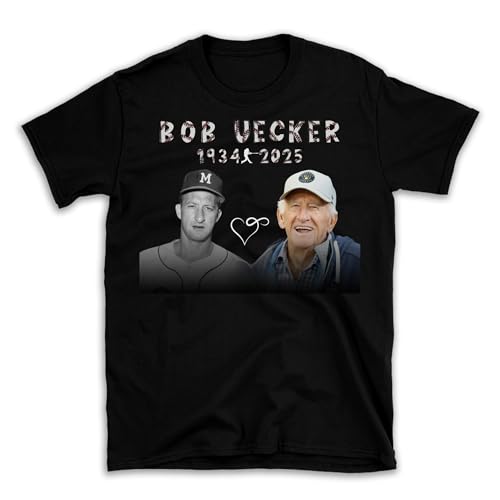 Bob Uecker Tribute Shirt, Baseball Legend Memorial, Uecker 1934-2025, Uecker Legacy t-Shirt, Baseball Fan Apparel, Memorial t-Shirt for Uecker, Baseball-Themed Memorial Shirt, Baseball Tribute tee