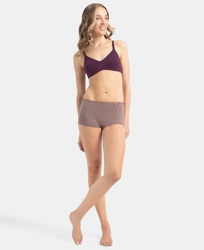 Image of Jockey 1722 Women Wirefree Non Padded Super Combed Cotton Elastane Stretch Medium Coverage Everyday Bra with Concealed Shaper Panel