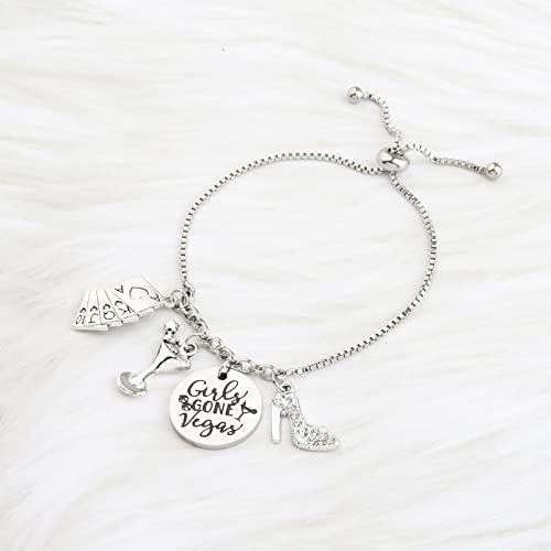 TIIMG Trip Gift Gone Vegas Bracelet Las Vegas Birthday or Bachelorette Vacation for Besties4