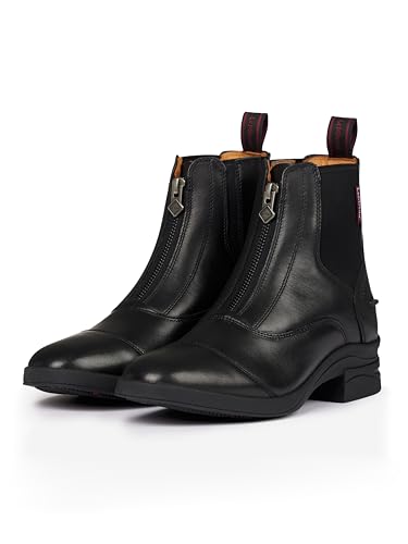 Bottes de paddock LeMieux enfant en cuir noir : chaussures équitation zippées
