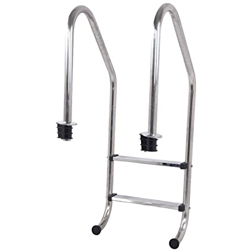 Escalera para piscina acero inoxidable 2 peldaños antideslizante miniatura 7