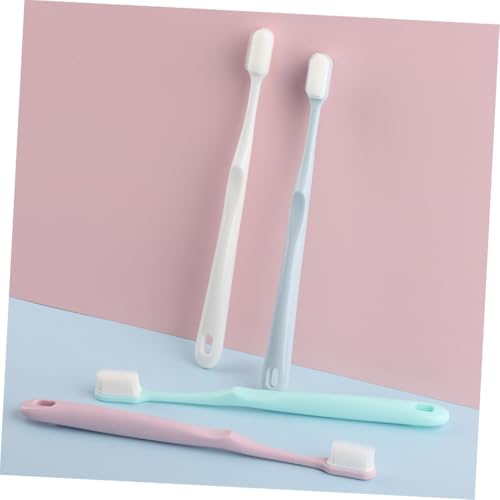 FOMIYES 4 Stück Teiliges Erwachsenen zahnbürsten Reiseetui Weiche Borsten für Sanfte Reinigung Hygienisch Tragbar für Unterwegs Schwangerschaft und Tägliche Mundpflege – Bild 3