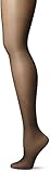 CK Women's Shimmer Sheer Pantyhose with Control Top, Black, Size B