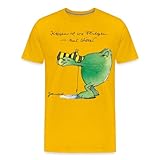 Günter Kastenfrosch küsst die Tigerente, denn er weiß: Küssen ist wie Fliegen, nur schöner. Offizielles Design aus der Janosch Kollektion von Spreadshirt.