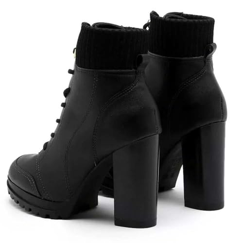 Bota Vizzano Coturno Salto Grosso Feminino 3089102