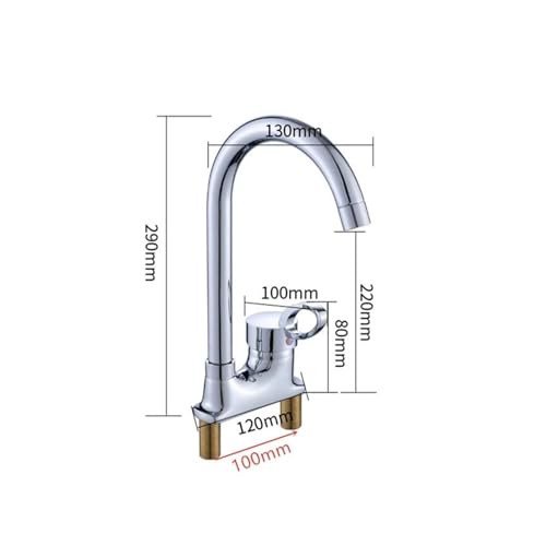 Mitigeur de cuisine double commande avec installation facile - 4