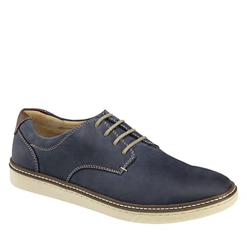 Johnston & Murphy Men's Mcguffey Plain Toe Shoe Navy Oiled Full Grain 9 W Us #TOP21