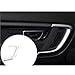 Car Interior Door Pull Handle Cover Trim Silver Left+Right Compatible with Land Rover Discovery Sport 2015-2019