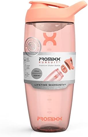 Promixx Pursuit Protein Shaker Bottle - Premium Shaker for Protein Shakes - Lifetime Durability, Leakproof, Odourless - 700ml / 24oz (Seagrass Green)