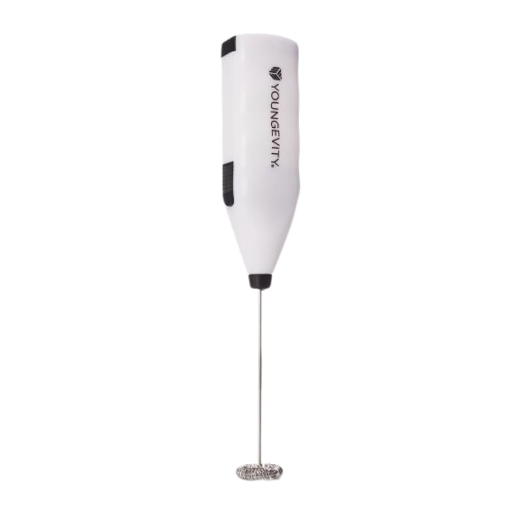 YoungevityElectric Milk Frother Hand Blender - Handheld Drink Mixer