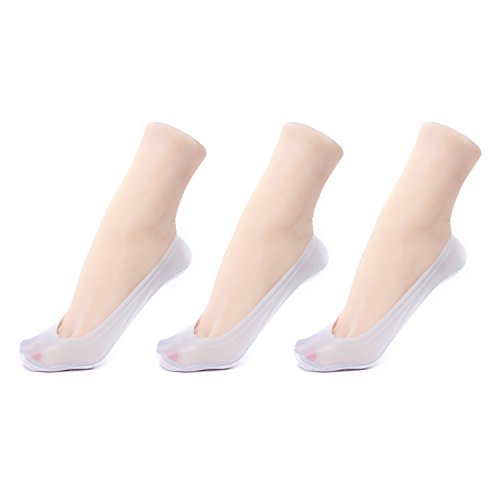 GATHER OTHER 3 Paar Füsslinge Sneaker Ballerina Socken Unsichtbar NO Show Socken Baumwolle für Damen Grau Cover