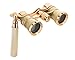 Levenhuk Broadway 325E 3x25 Compact Lightweight Elegant Opera Glasses – Vintage Lorgnette Theatre Binoculars with Adjustable Telescopic Handle, Gold
