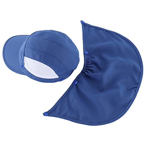 Connectyle Kids Baseball Sun Hat With Removable Neck Flap Boys Upf 50+ Outdoor Sports Cap Blue #TOP5
