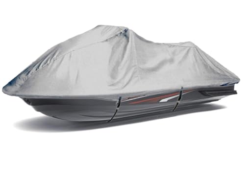 SBU Silver 420 Denier Trailerable Jet SKI Jetski PWC Cover Compatible for Sea-Doo GTI SE 130 2011 2012 2013 2014 2015 2016 2017 2018 2019 2020 2021 2022