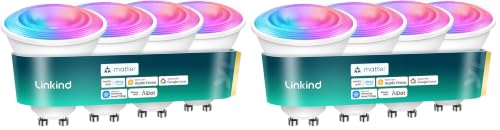 Image of Linkind Matter GU10 Smart Light Bulbs, MR16 GU10 LED Bulbs, 4Pack (Pack of 2)