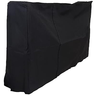 Sunnydaze 6-Foot Firewood Log Rack Cover - Heavy-Duty Weather-Resistant PVC Construction - Black