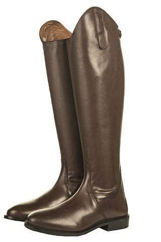 HKM Reitstiefel -Italy-,Soft Leder, kurz/Standardweite, braun, 39