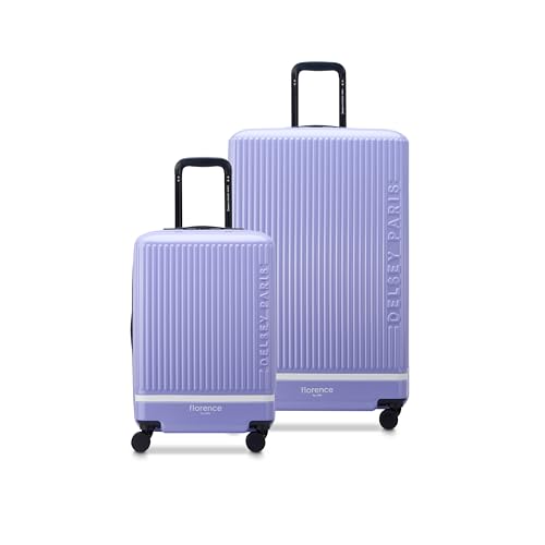 florence by mills Spin Me Away Hardside Expandable Luggage with Spinner Wheels, Lavender, 2 Piece Set (20/29)