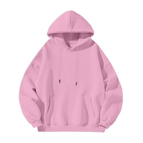 Ymosrh Men's Sweatshirt Hoodies, Causal Athletic Workout Long Sleeve Pullover Solid Color Hooded Sweatshirt, M-3XL3