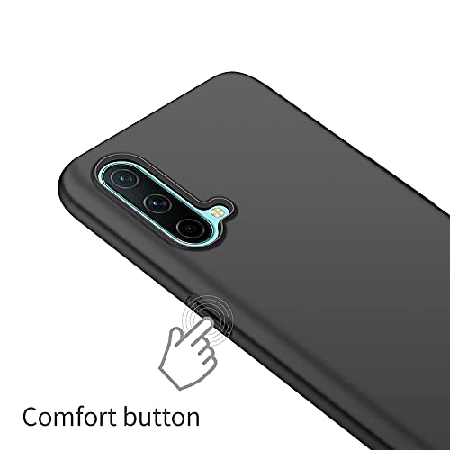 Image of Mobile Back Cover Case for Oneplus Nord CE (Silicone Case|CameraProtection|Black SC1510)