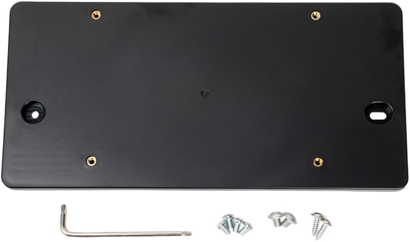 HY-SPEED Rear Bumper License Plate Bracket Holder Compatible with A3 A4 A5 A6 A8 S3 S4 S5 S6 S8 RS3 RS4 RS5 RS6 Q3 Q5 Q7 Q8 Quattro Sportback Allroad, License Plate Bumper Car Tag Frame Mounting Kit