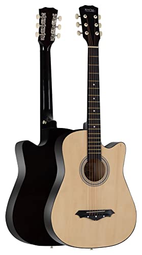 Rocktile WSD-5C-NT Slim Line Set de guitare folk Naturale - Les Beatles, Paul McCartney, John Lennon, RIngo Starr, George Harrison Rocktile WSD-5C-NT Slim Line Set de guitare folk Naturale – Image 6