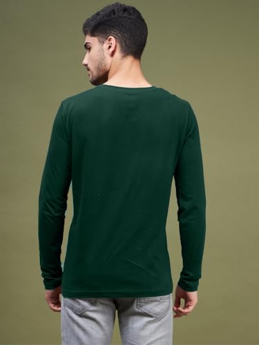 Image of INKKR Men's Solid Plain V-Neck T-Shirt