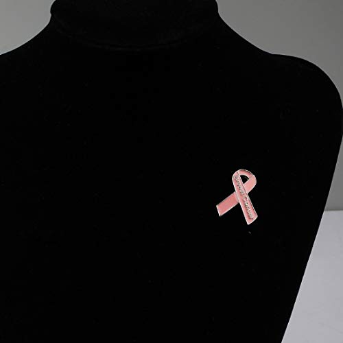 CENWA Pink Ribbon Enamel Breast Cancer Awareness Pin Pink Awareness Breast Cancer Support Gift Keep Fighting Jewelry3
