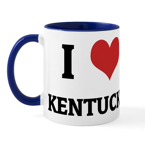 Taza de Cerámica CafePress I Love Kentucky 11 oz miniatura 1