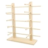 CONGARTENO Expositor de Gafas de Madera Natural Soporte Duradero para Organizador de Gafas de Sol y para Hogar y Tienda