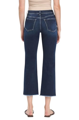 Women's High-Rise Ankle Straight Jeans in Luxe2