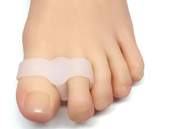Reppkyh8Pieces Gel Toe Separator 1/2'' Thick Big Toe Spacers - Bunion Corrector, Toe Spreader Straightener Suitable for Bunion and Overlapping Toes