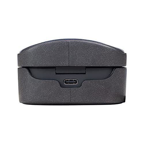 MITER CASE Compatibel met Sony WF-1000XM4 oortelefoon, handgemaakte PU-lederen hoes voor WF1000XM4 (zwart) - Afbeelding 3