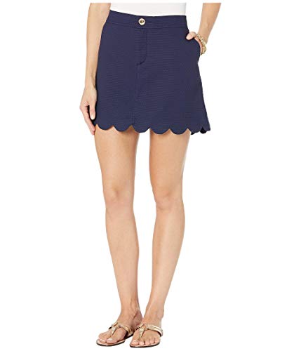 Lilly Pulitzer Women's Colette Scallop Skort, True Navy, Size 0