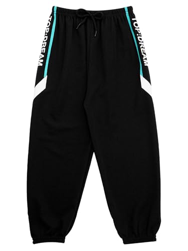 Unisex Kids Boys Girls Active Sweatpants Casual Elastic Waistband Athletic Jogger Pants for Running Jogging Cycling