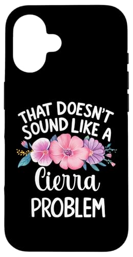 Cierra Personalized Cute Flower Girls Cierra Name スマホケース iPhone 16 用