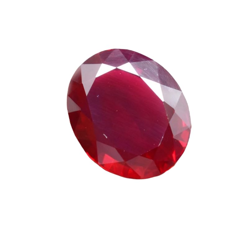 Rubis naturel haut de gamme taille ovale - Gemme d'exception pour bague et pendentif de luxe