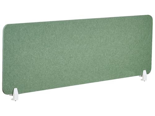 Schreibtisch Trennwand Akustik Polster grün 160 x 50 cm Schallschutz Split