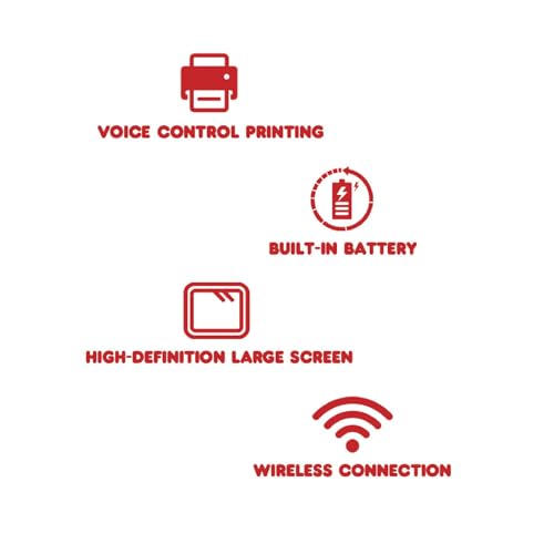 Image of VBESTLIFE AI Voice Sticker Printer, 2.4G WiFi Thermal Printer with Display for Home Study DIY Projects, for Work, Study, Creativity