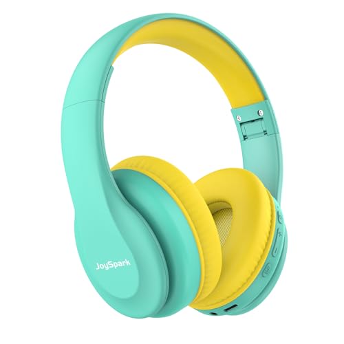 Image of JoySpark Kids Bluetooth Headphones, Lightweight Wireless Headphones for Kids, 85 /94dB Volume Limited, 60 Hours Playtime, Bluetooth 5.3, Over-Ear Toddler Headsets with Built-in Mic-Green