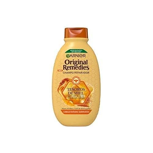 Garnier Champú Reconstituyente con Tesoros de Miel, Negro, 300 ml (Paquete de 1)