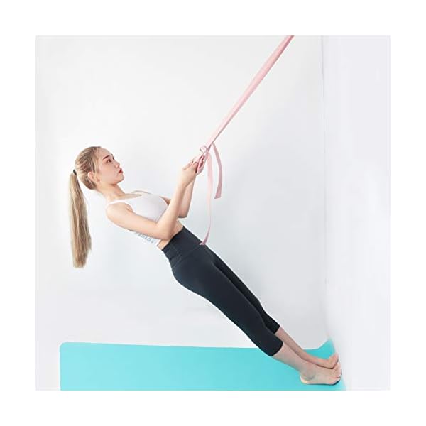 TJK-10-feet-Leg-Stretcher-Strap-on-Door-Flexibility-Splits-Trainer-Portable-Stretching-Equipment-Band-for-Ballet-Dance-and-Gymnastics TJK 10-feet Leg Stretcher Strap on Door, Flexibility Splits Trainer Portable Stretching Equipment Band for Ballet, Dance and Gymnastics