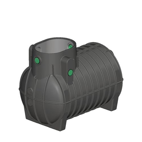 FLORANTIA Regenwasser Zisterne 2000 Liter Erdtank Aqua-Rondo Kunststoff [ Ausbaupaket passend für Ihre Anwendung frei wählbar ]