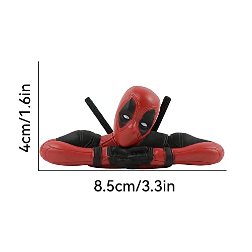 ZKTSRY 3 Pcs Deadpool Car Accessories,Classics Anime Figures Model for Home, Car, Desk and Computer Decorations (Style 1) - Image 3