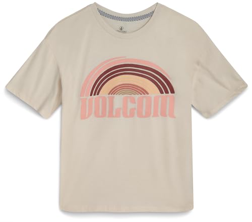 Image of Volcom Girls Shirts - Casual Crewneck Short Sleeve Graphic Tee Trendy Tops - Breathable Girls Summer Clothes