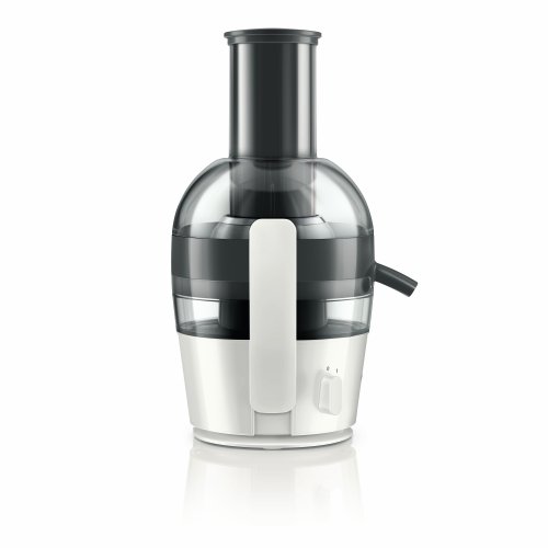 Philips HR1855/30 Centrifugeuse blanche 700W, Quickclean nettoyage 1mn, cheminée XL, tamis inversé electro poli, jusqu' à 2L en 1 extraction