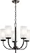 Kichler 52386OZ Kennewick Chandelier, 5-Light 300 Total Watts, Olde Bronze
