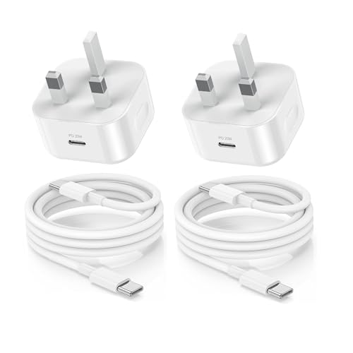 iPhone 17 16 15 Charger Fast Charging with 2M USB C to C Cable Lead, 20W Type C Fast Charger Plug for Apple iPhone 17 Pro Max/17 Air/16 Pro/16e/15 Plus/MacBook Pro 2022/iPad Pro/Mini 12.9/11 inch