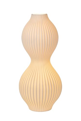 Lampe de table LUCIDE MOMORO blanche avec douille 1xE14